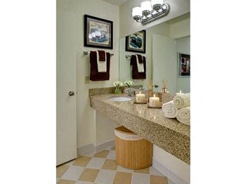 Ceramic tile bathroom flooring - classic